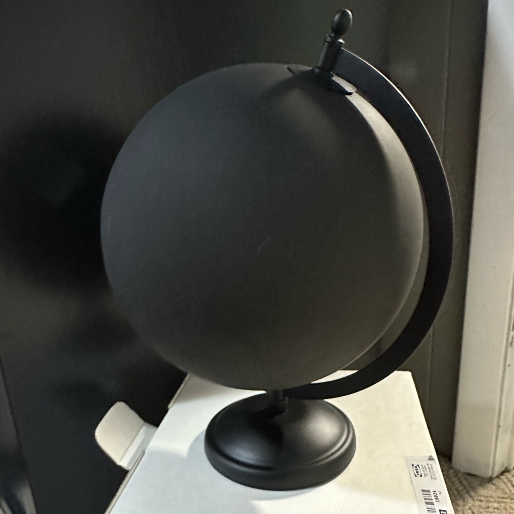 IKEA solid black globe deco brand new in box